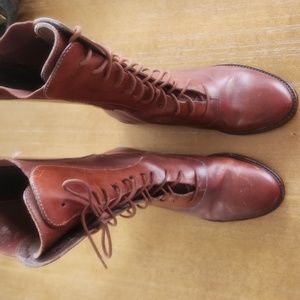 VINTAGE COLE HAAN LACE-UP LEATHER BOOTS